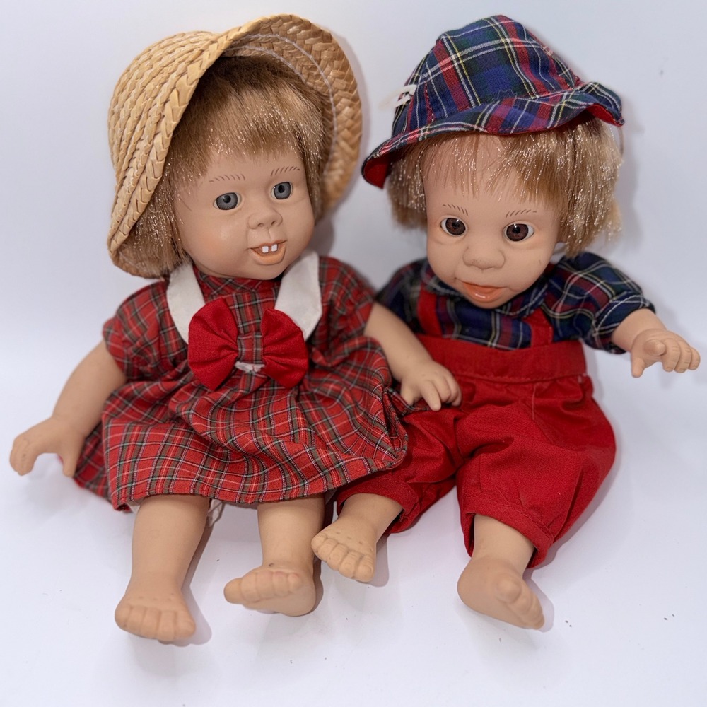 GiGo My Pals 11" Plaid Outfit Vintage Style Dolls Cottagecore Collectible